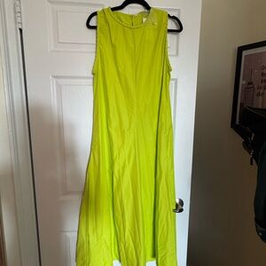 SFERRA Green Halter Maxi Sundress